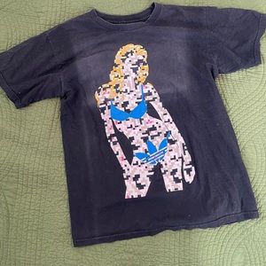 Faded vintage Adidas graphic tee